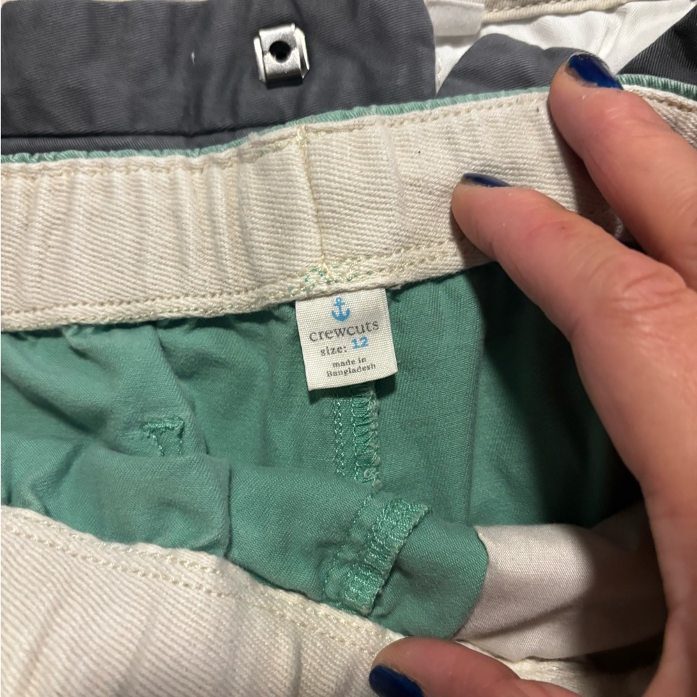 Kids shorts Gray and green sets